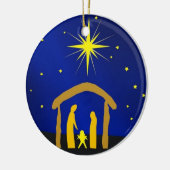 Manger Scene Keramisch Ornament (Links)