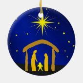 Manger Scene Keramisch Ornament (Achterkant)