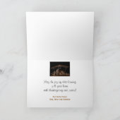 Manger Scene Religieuze Christelijke Kerst Kaart (Binnen)