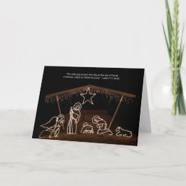 Manger Scene Religieuze Christelijke Kerst Kaart