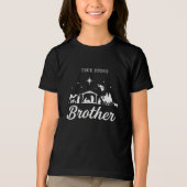 Manger True Story Christmas Brother Pajama Tri-Blend Shirt (Voorkant)