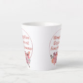 Mangez Bien Riez Souvent Aimez Beaucoup French Latte Mok (Voorkant)