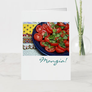 Mangia. Folie Wenskaart