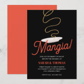 Mangia Italiaans eten repetitie diner Kaart (Voorkant / Achterkant)