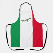 Mangia Italiaanse vlag Schort (Voorkant)