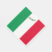 Mangia. Italiaanse vlag Servet (Hoek)