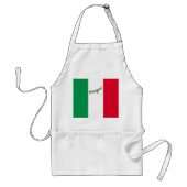 Mangia Italiaanse vlag Standaard Schort (Voorkant)