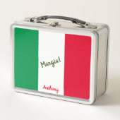 Mangia Italian Flag Red White and Green (Voorkant)