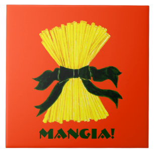 Mangia Italiana Ceramic Tile Trivet Tegeltje