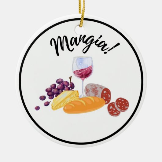 Mangia Kerst Ornament (Voorkant)