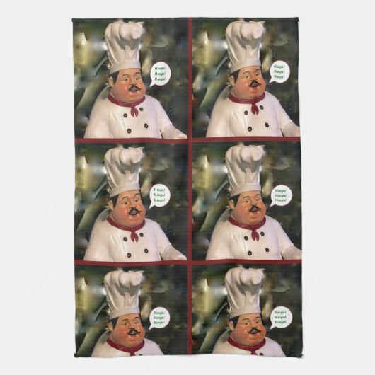 Mangia, Mangia, Mangia Kitchen Towel Theedoek (Verticaal)