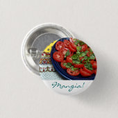 Mangia. Ronde Button 3,2 Cm (Voorkant /achterkant)
