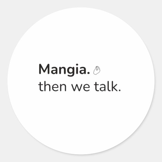 Mangia Stickers (Voorkant)