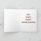 MANGIA=THANKSGIVAAT ITALIAANSE STIJL FEESTDAGEN KAART (Binnen)