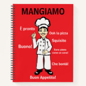 Mangiamo Italiaans Favoriete recepten Notitieboek (Voorkant)