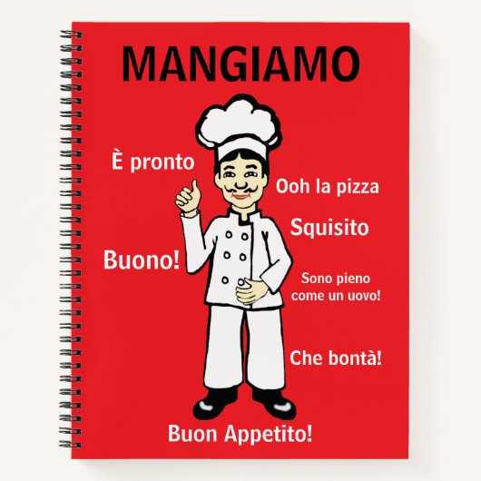 Mangiamo Italiaans Favoriete recepten Notitieboek (Voorkant)