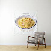 Mangiare Pasta Art Tapestry Wandkleed (In situ)