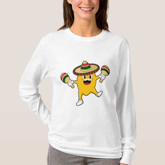 Mango als Musicus met Maraca T-shirt (Voorkant)