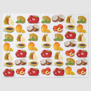 Mango Apple Kokosnoot Peren Vruchten Decoupage Tissuepapier