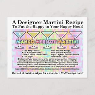 Mango Apricot Spring Martini Recept Briefkaart