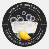 Mango Bubble Bath label (Voorkant)