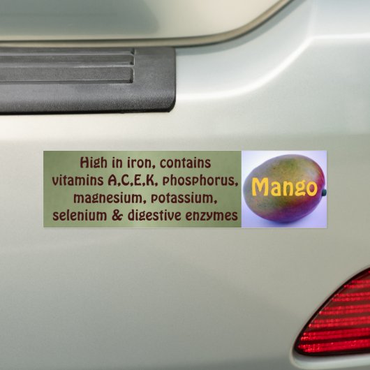 Mango bumpersticker (Op auto)