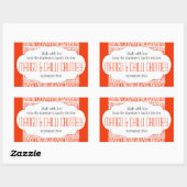 Mango & Chili Chutney oranje voedsellabel sticker (Vel)