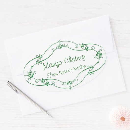 Mango Chutney aanpasbare labels (Envelop)