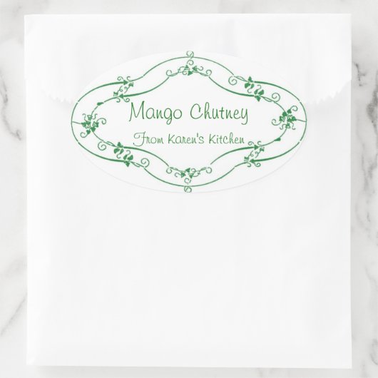Mango Chutney aanpasbare labels (Tas)