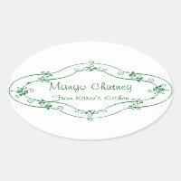 Mango Chutney aanpasbare labels