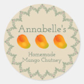 Mango Chutney Label (Voorkant)