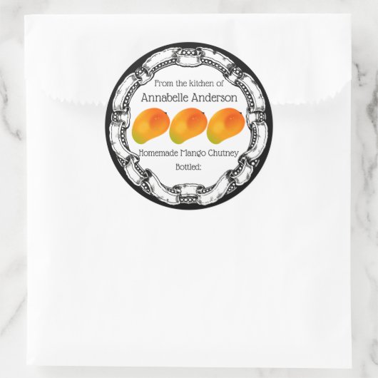 Mango Chutney Label personaliseren (Tas)