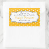 Mango conserveren jam sinaasappel voedsellabel sti rechthoekige sticker (Tas)