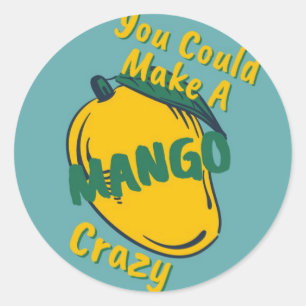 Mango Crazy Ronde Sticker