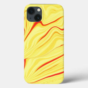 Mango crème, met gebogen rode of koraalslag Case-Mate iPhone case
