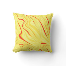 Mango crème met rode of koraalgebogen streep