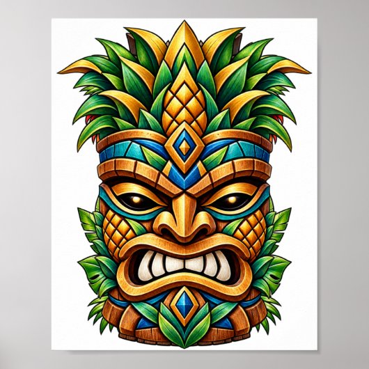 Mango Crown Tiki Poster (Voorkant)