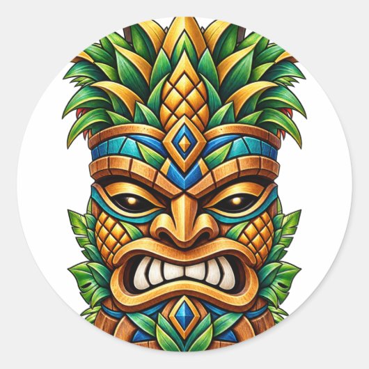 Mango Crown Tiki Sticker (Voorkant)