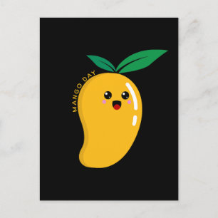 Mango Dag, schattige mango Briefkaart
