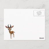Mango de Gazelle Briefkaart (Achterkant)