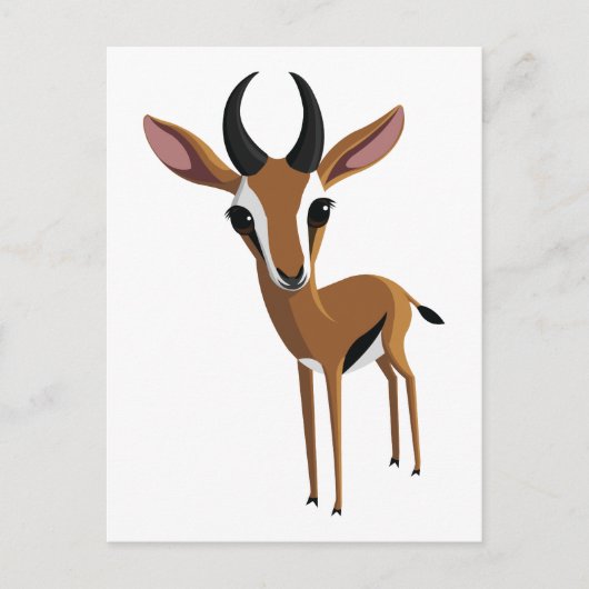 Mango de Gazelle Briefkaart (Voorkant)