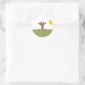 Mango de Gazelle Peek-a-boo Ronde Sticker (Tas)