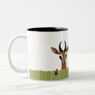 Mango de Gazelle Peek-a-boo Tweekleurige Koffiemok