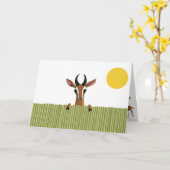 Mango de Gazelle Peekaboo Kaart (Gele Bloem)