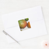 Mango en citrusvrucht dank je vierkante sticker (Envelop)