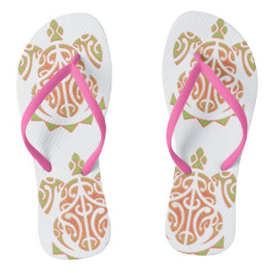 Mango en Limoen Polynesiaanse schildpad Teenslippers