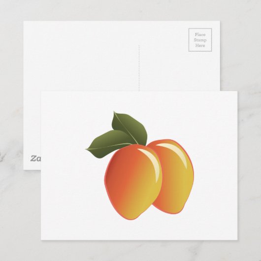 Mango Fruit Briefkaart (Voorkant / Achterkant)