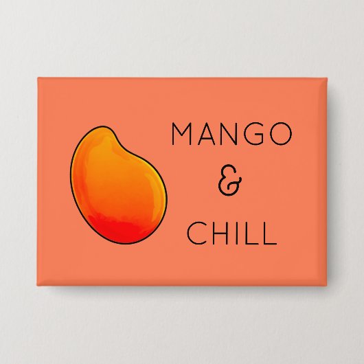 Mango Fruit Collectie Knop Button (Voorkant)