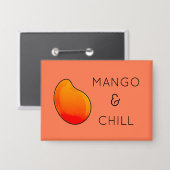 Mango Fruit Collectie Knop Button (Voorkant / Achterkant)