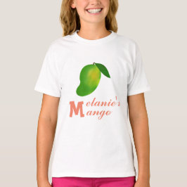 Mango Fruit en je initiaal M T-shirt